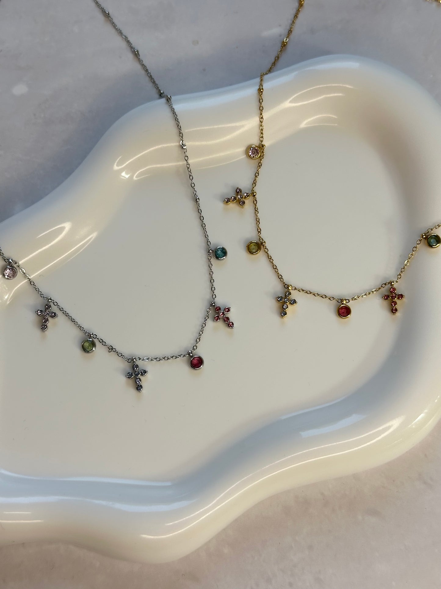 Collana Croci Multicolor