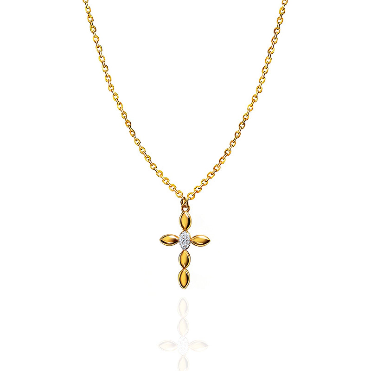 Collana Croce Fiorita