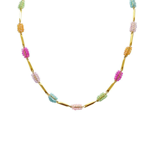 Collana Crystal multicolor