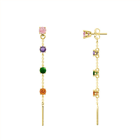 Orecchini Cascata di luce multicolor