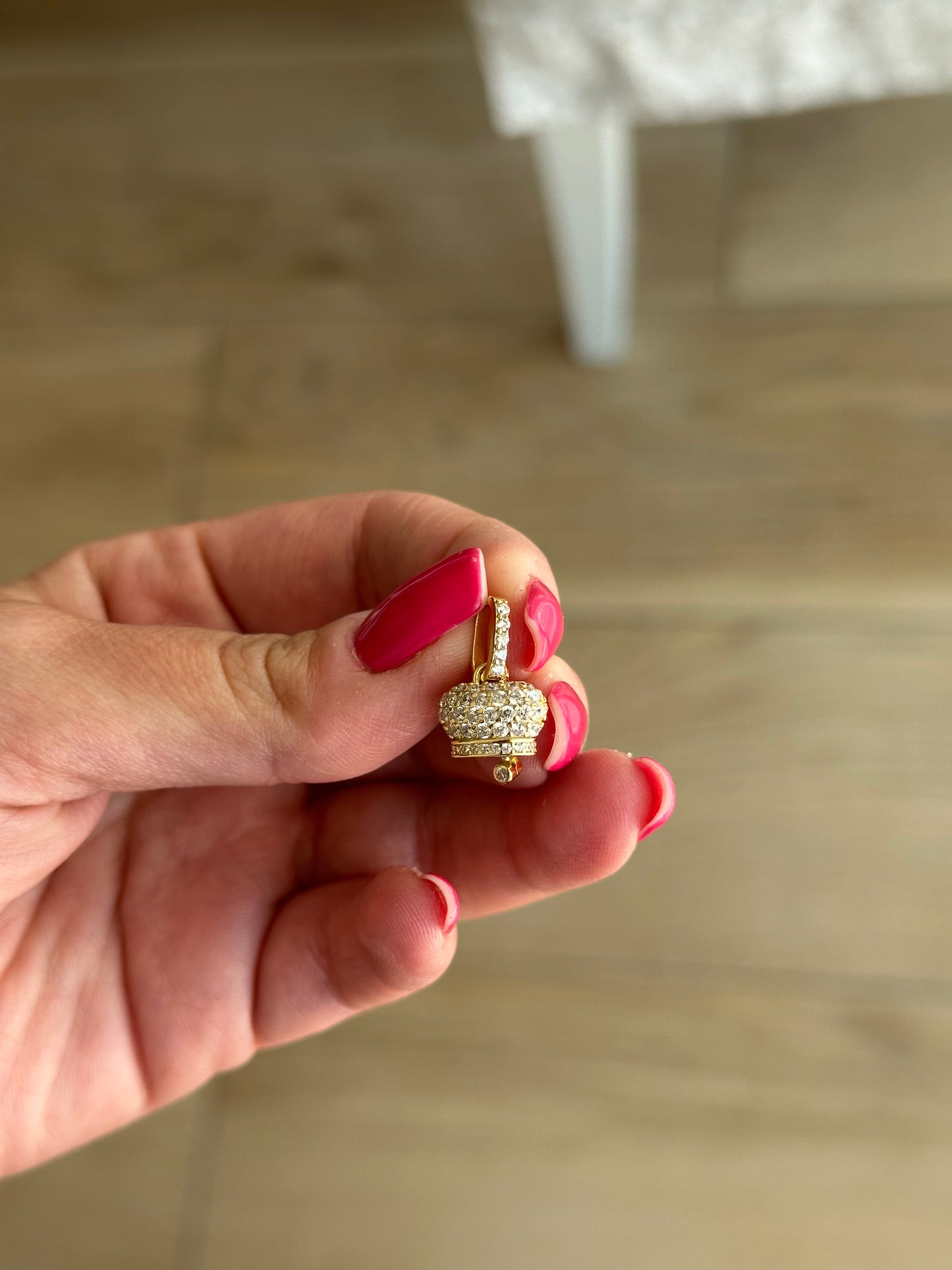 Ciondolo Campanella zirconi