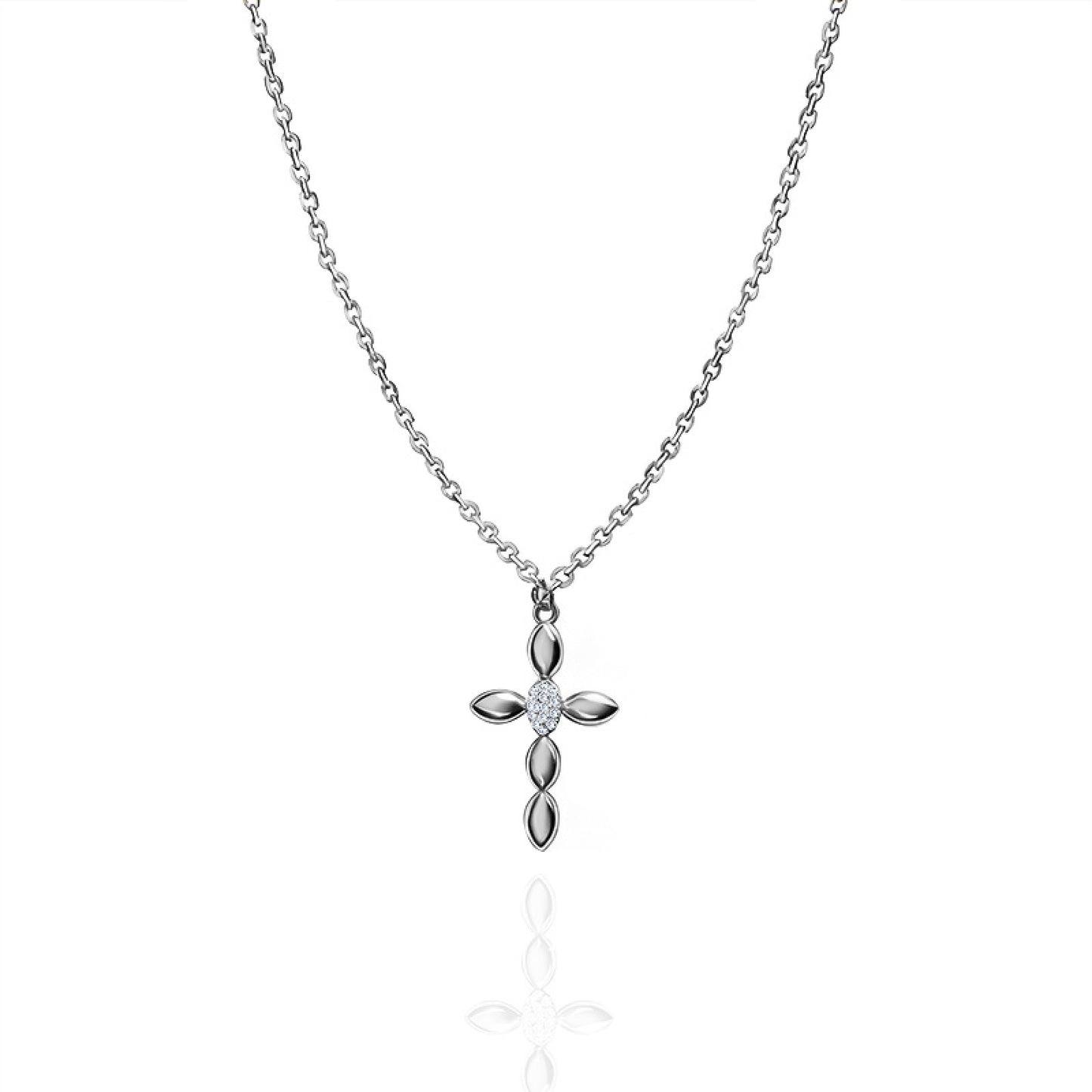 Collana Croce Fiorita