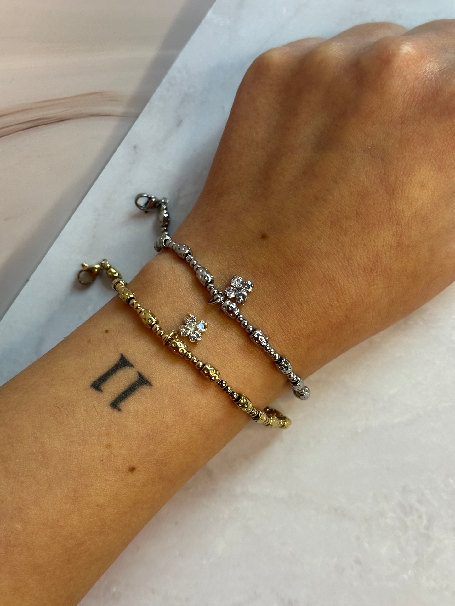 Bracciale Pepite Quadrifoglio