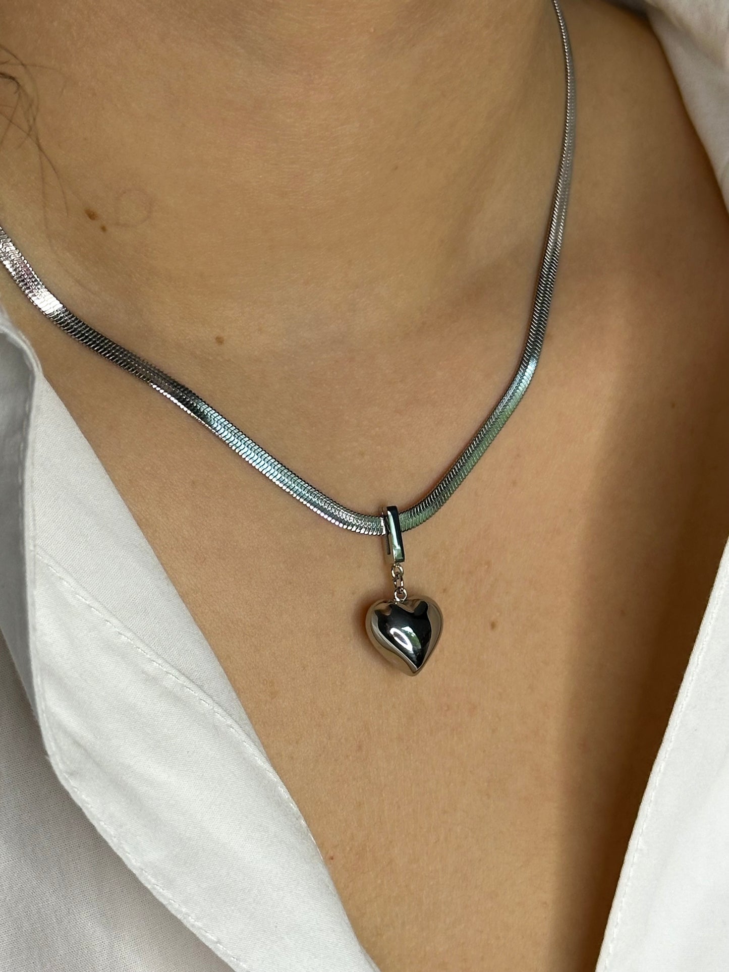 Collana Snake Cuore