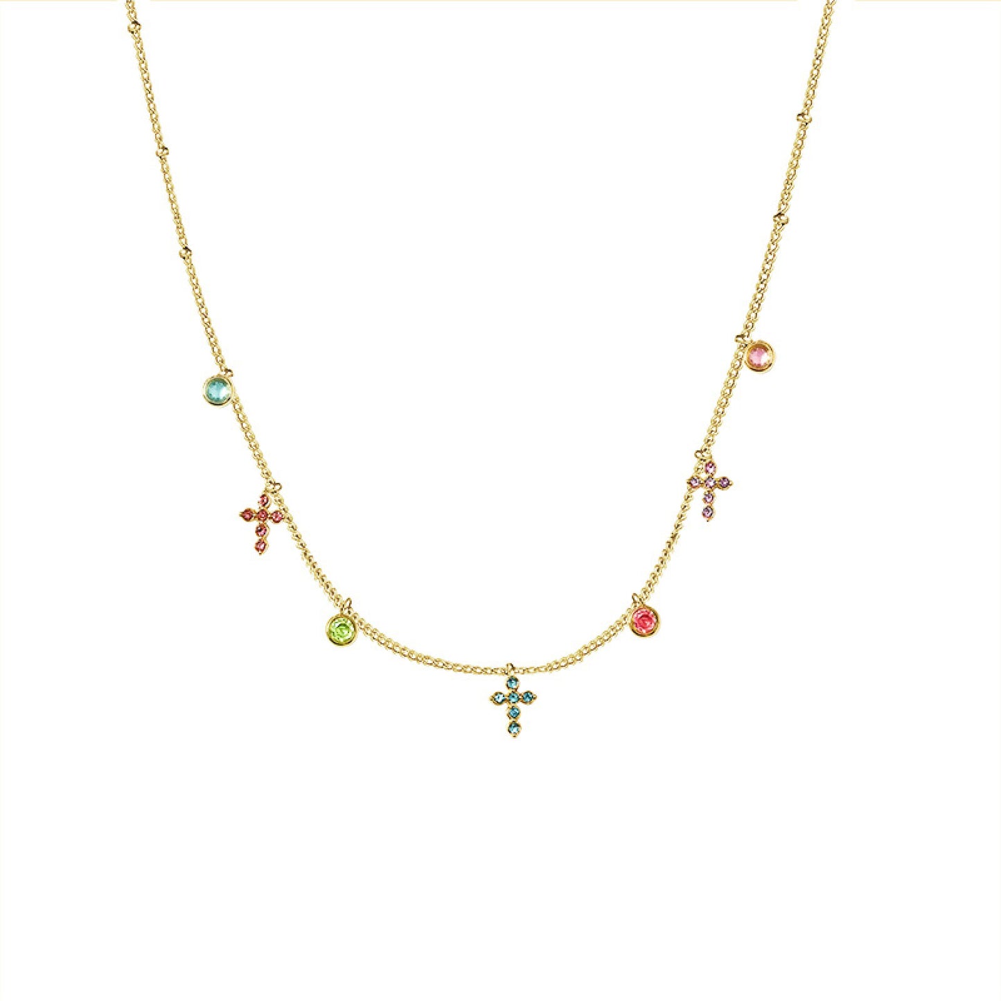 Collana Croci Multicolor