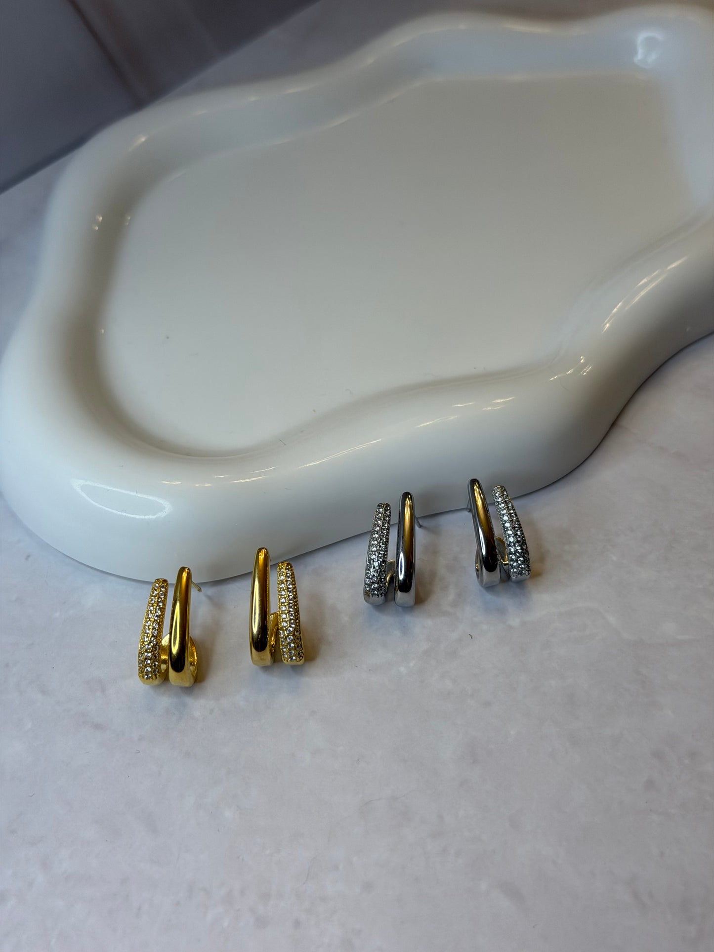 Orecchini Dual Shine