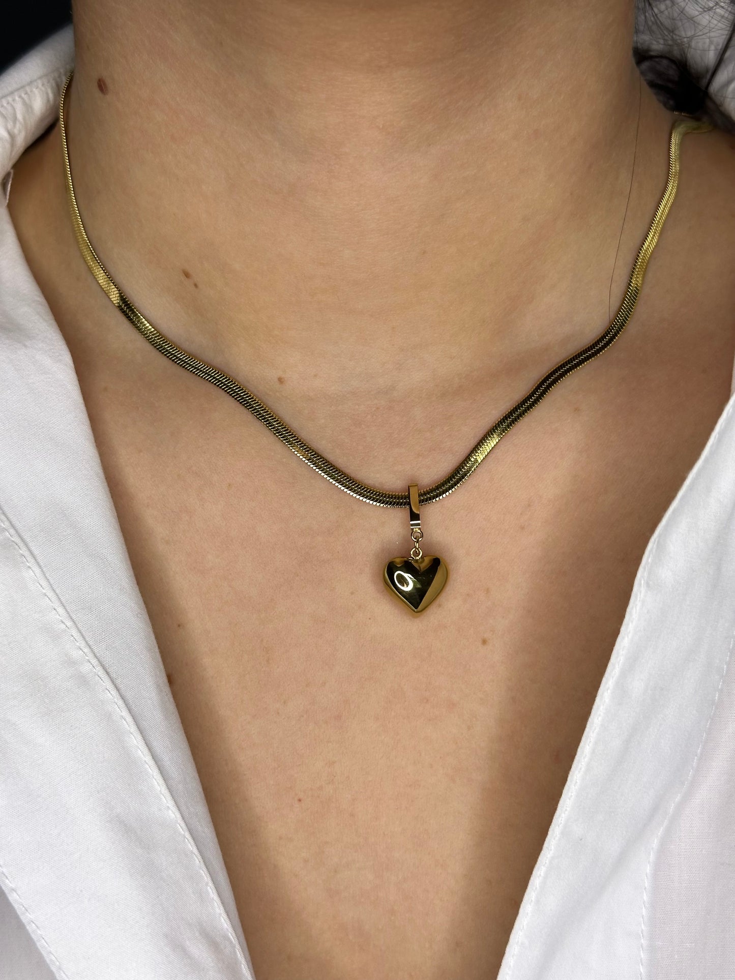 Collana Snake Cuore