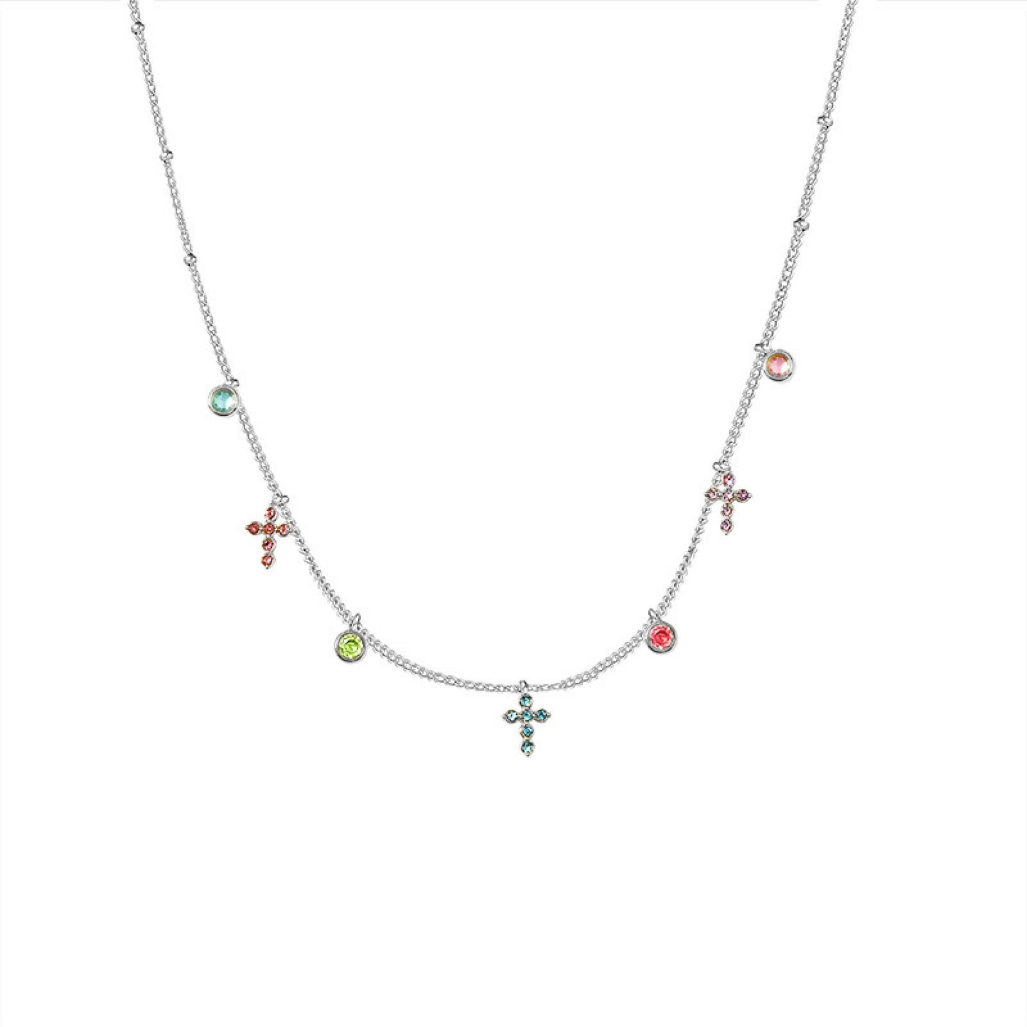 Collana Croci Multicolor