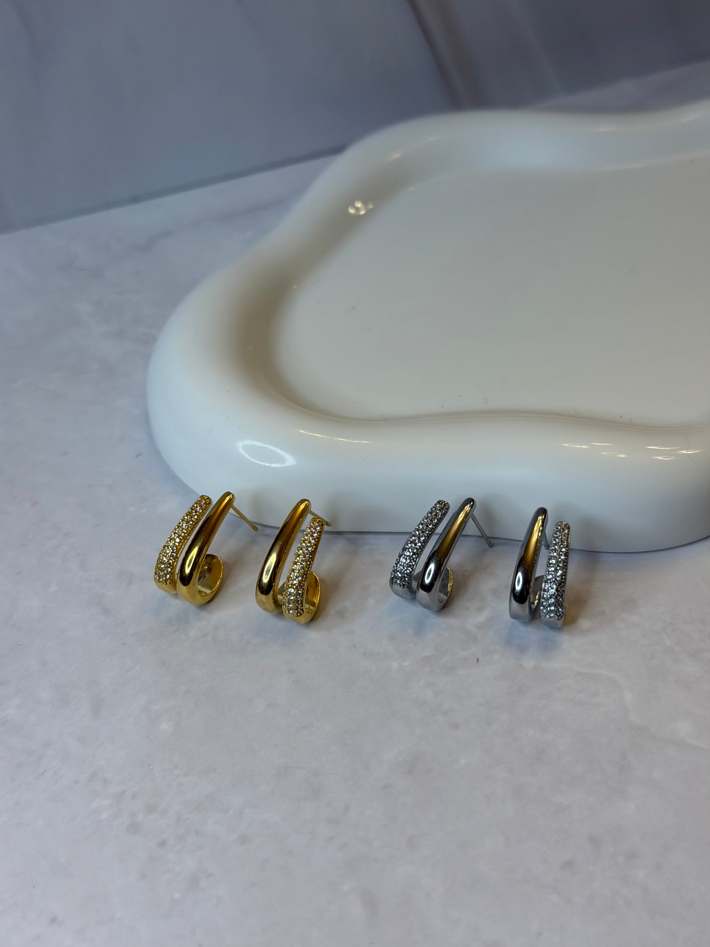 Orecchini Dual Shine