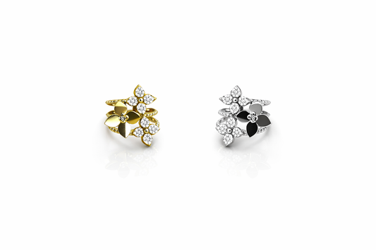 Anello Fiori Tris