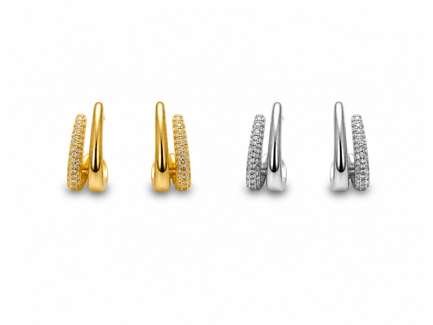 Orecchini Dual Shine